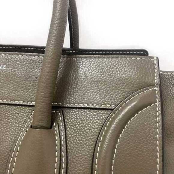 CELINE Beige Leather Tote Bag - Picture 9 of 10